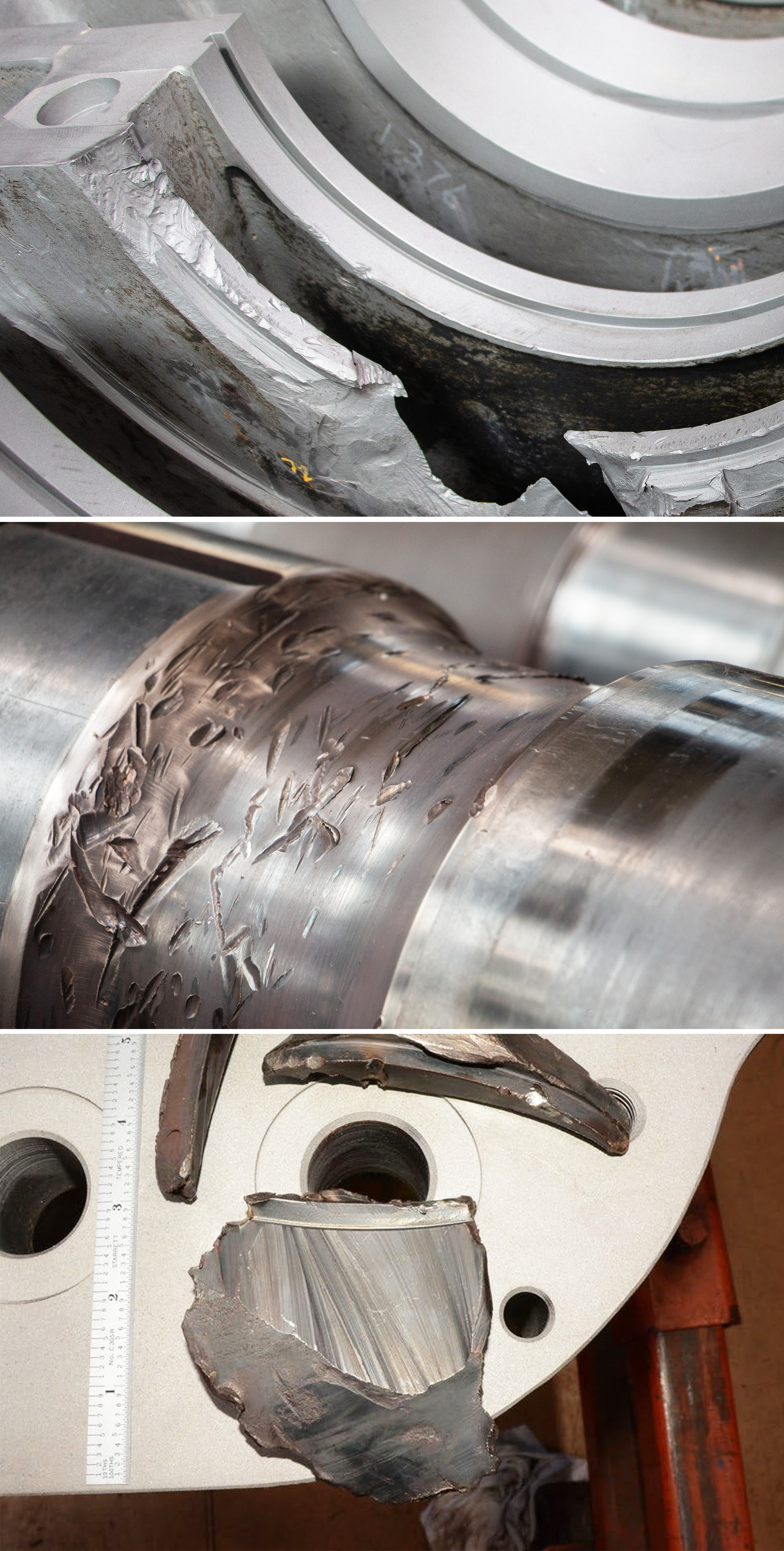 A wide range of damage uncovered